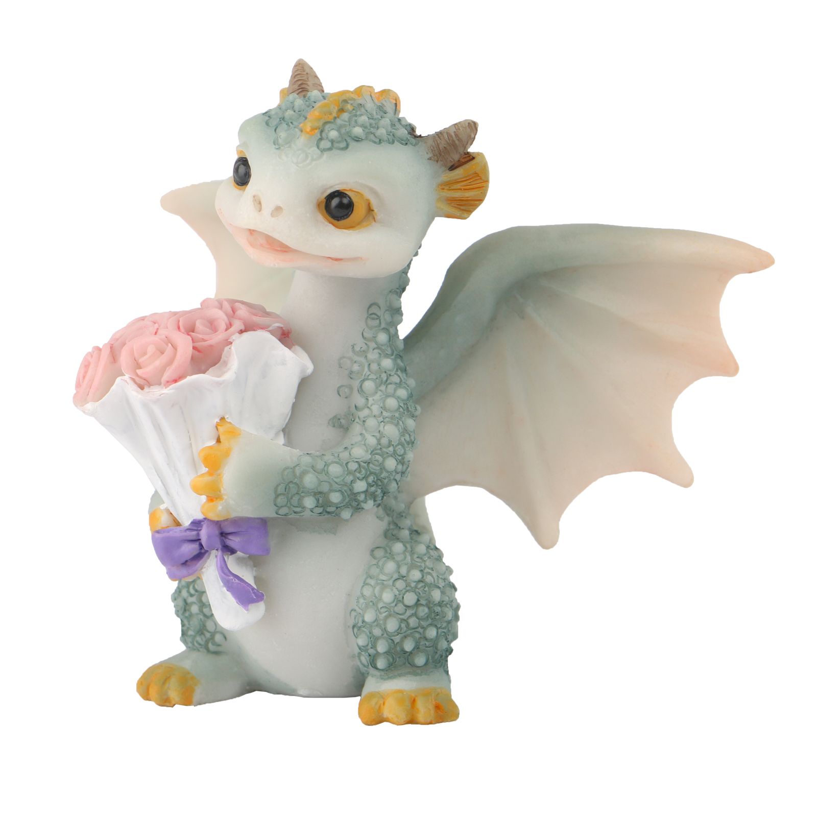 Dragon Statue Mini Dragon Figurine, Resin Home Decor, Cute Ornaments, Lucky Animal Garden Statue for Micro Landscape