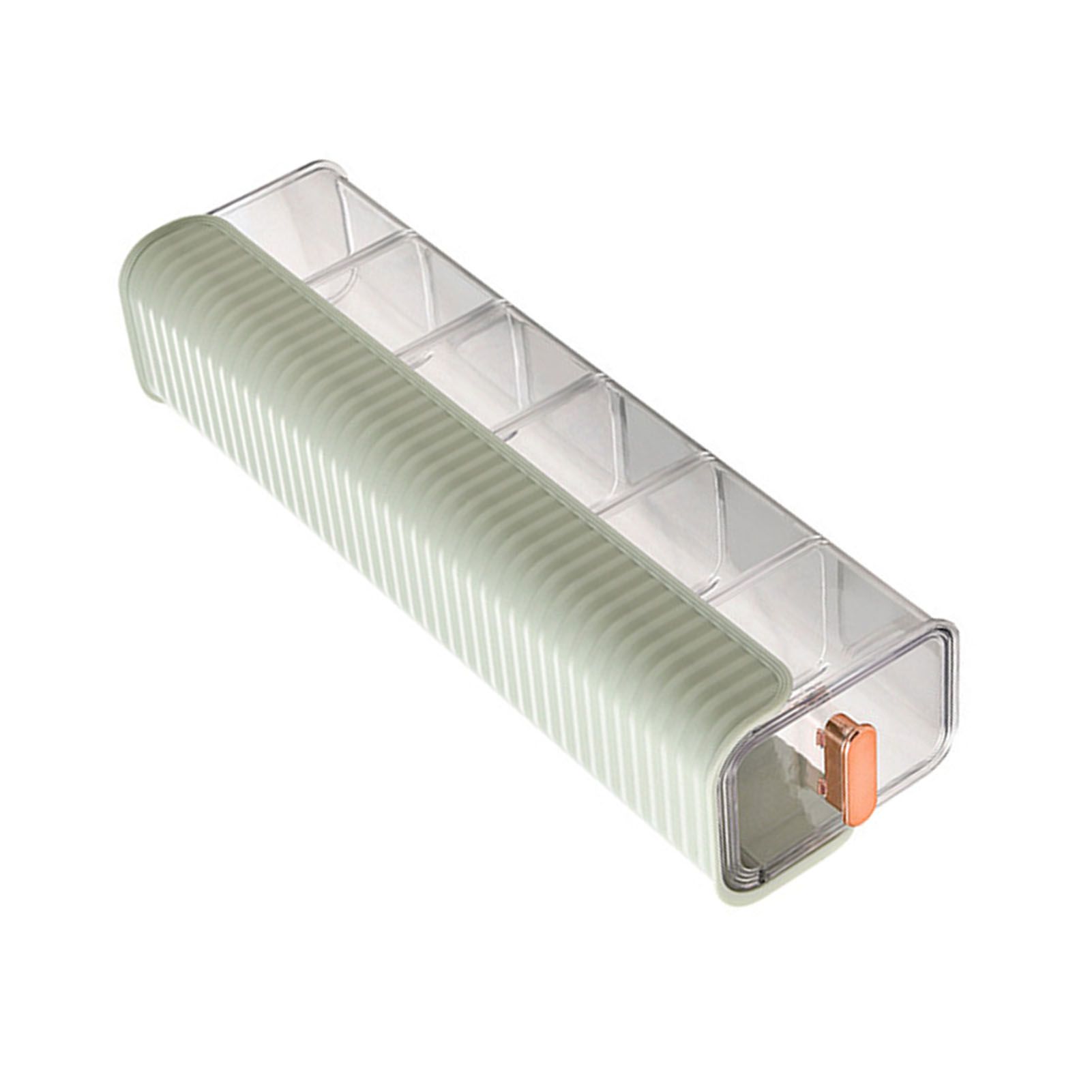 Wall Underwear Organizer Detachable Dustproof Moistureproof Wall Mount Drawer Organizer for Bedroom Home Light Green — image 3
