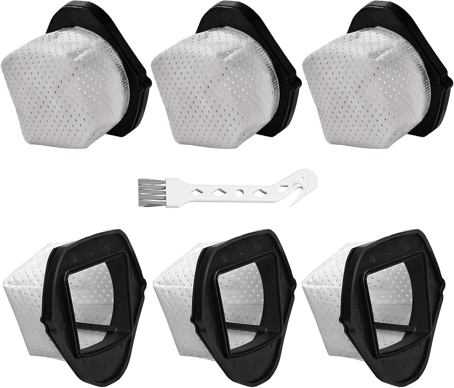 SV780 Dust Cup Filter Replacement Compatible with Shark Cordless Hand Vacuum SV75Z SV728N SV726N Directly Replaces Part # XF769, XSB726N Pack of 6 with 1 Pcs