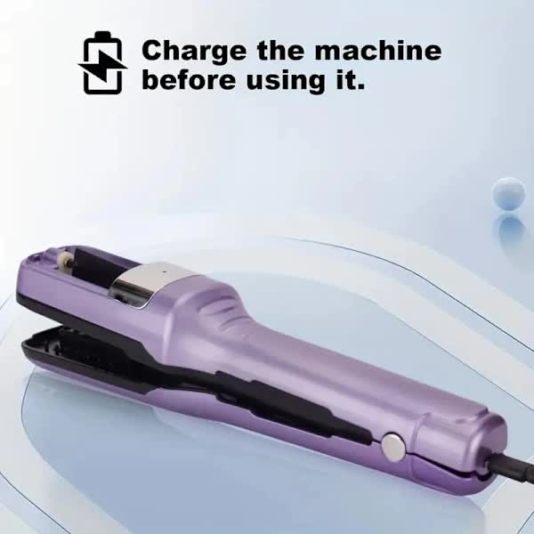 Rechargeable Split-End Trimmer – New Model, Easy to Use, Portable Hair Trimmer for Travel, Protects Hair Purple — image 3