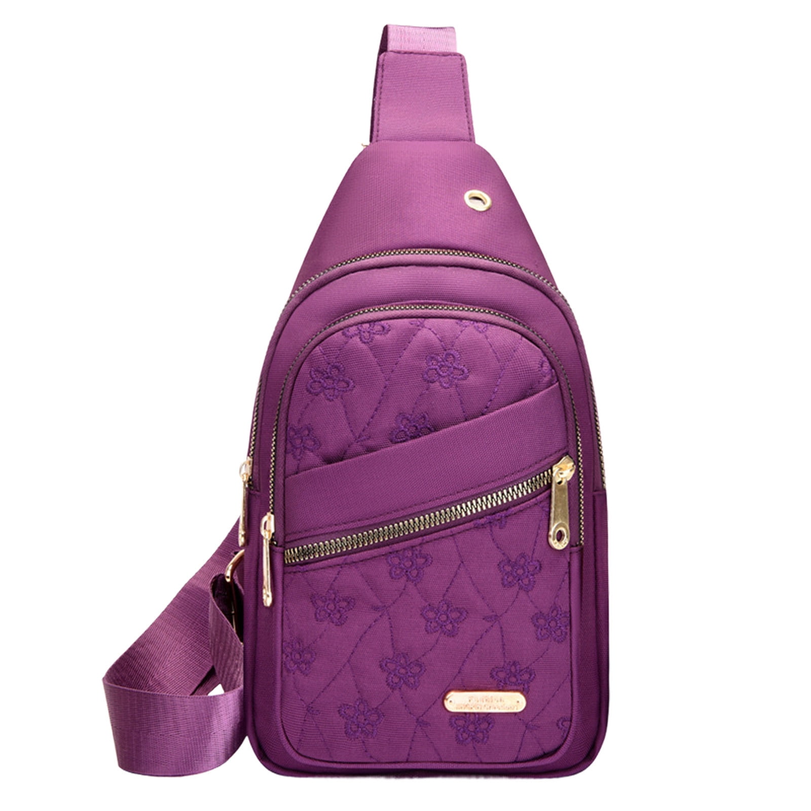 Sling Bag for Women, Crossbody Sling Backpack Small Sling Bag Multipurpose Crossbody Shoulder Bag Travel Hiking Backpack, Sling Bag for Men #5-Purple — image 2
