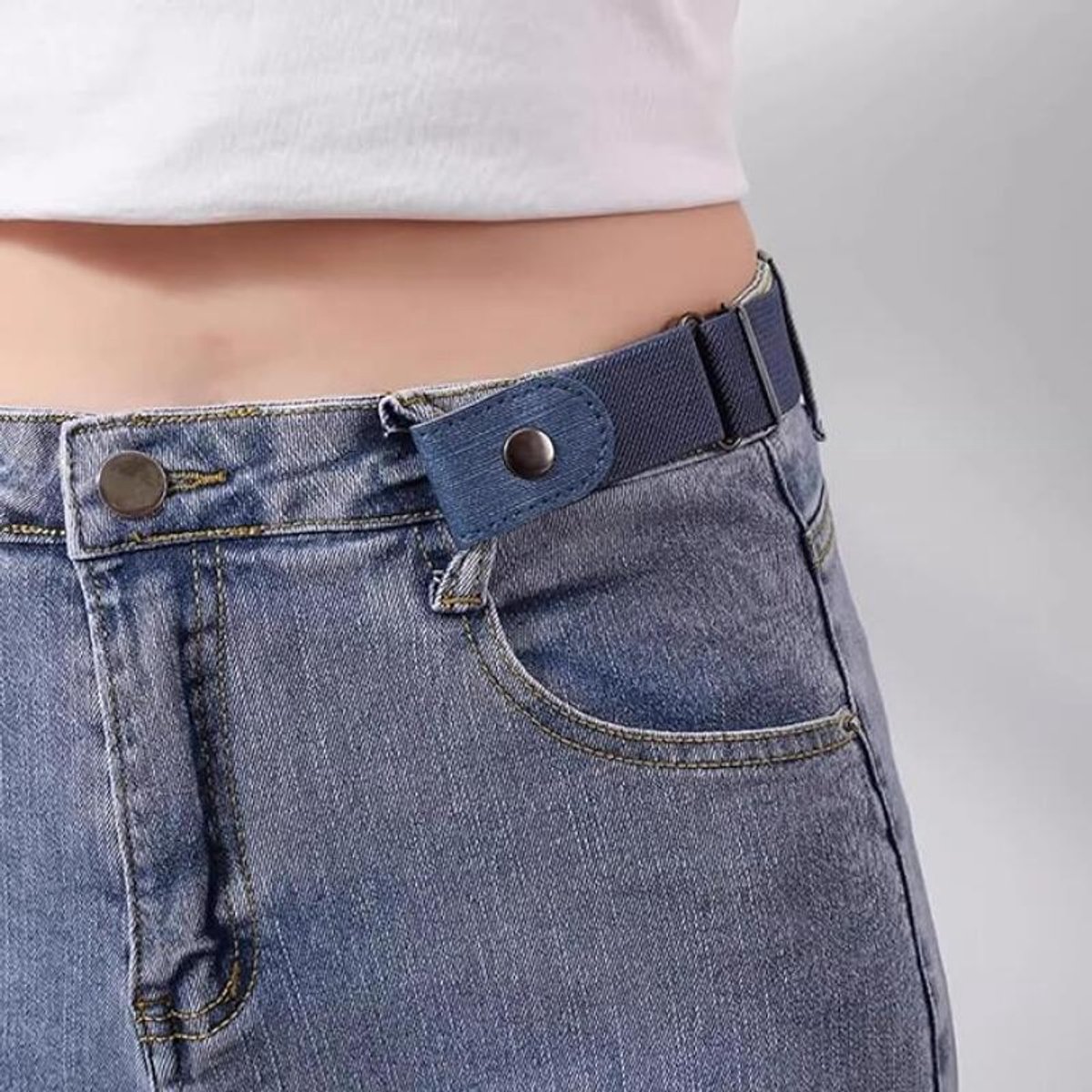 Buckle-Free Belt - 4 Pieces - Elastic Belt Without Buckle - PU - Buckle-Free & Elastic Belt for Women & Men - Buckle-Free Belt - Belt Without Holes - Suitable β image 5