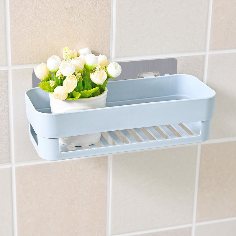 Shelf Bathroom Adhesive Storage Rack Kitchen Home Decoration Corner Shower Shelf Rack Storage Rack Accessories 3 Colors (3pcs) — image 3