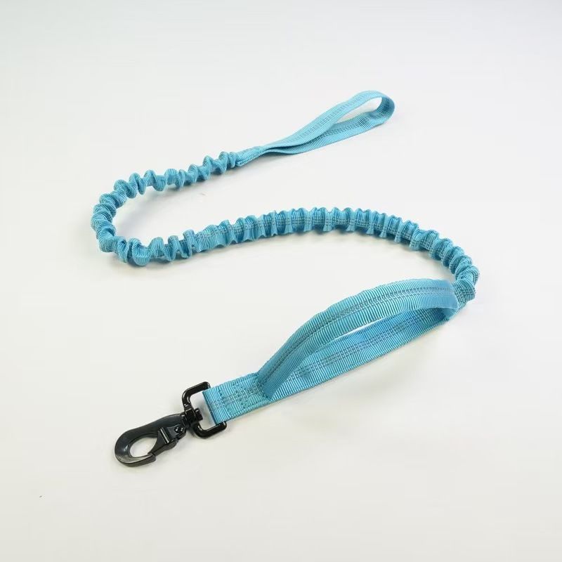 Blue Tactical Dog Collar and Bungee Lead Set (L size) - Padded Quick Release Collar with Control Handle and Shock Absorbing Leash for Medium and — image 5