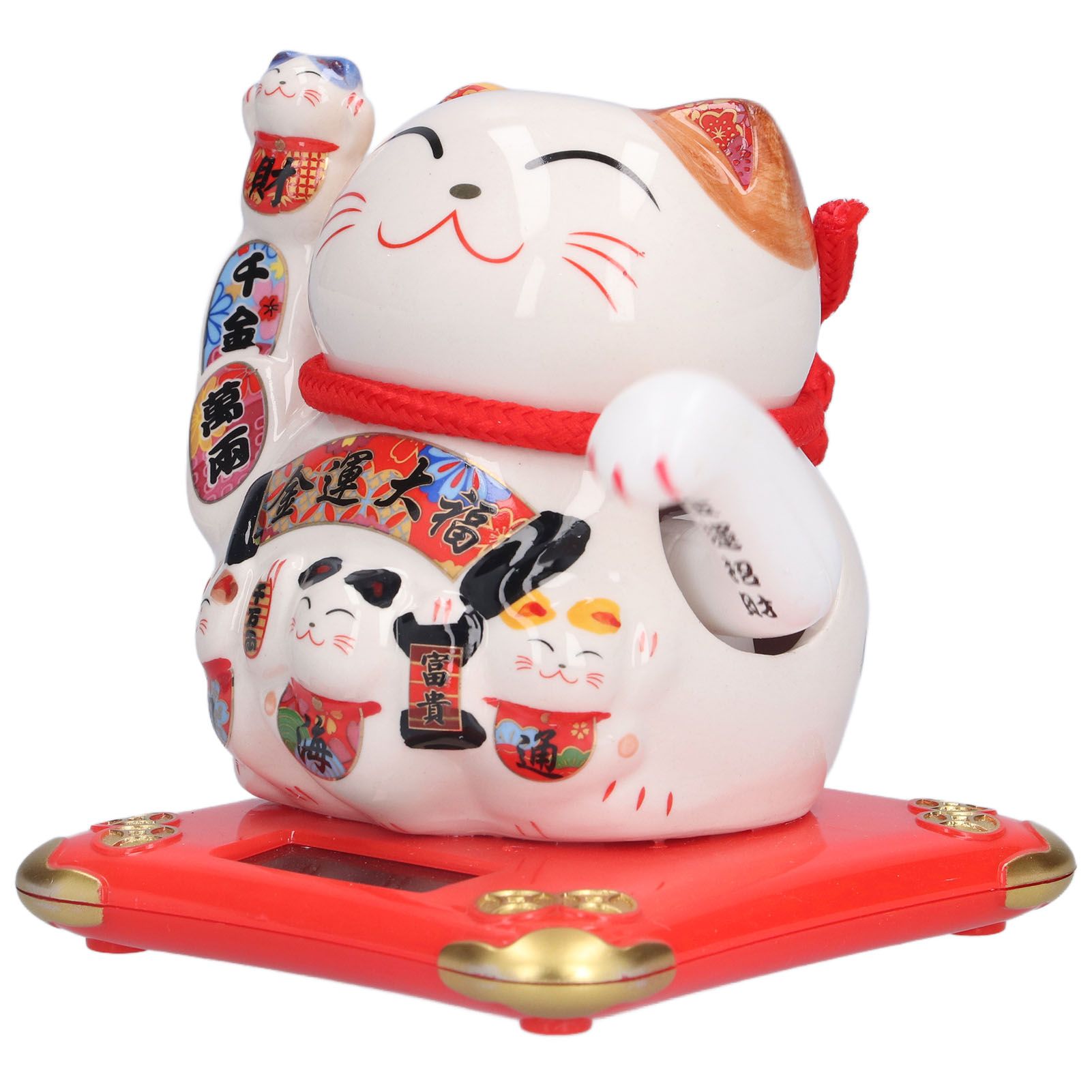 Ceramic Wealth Welcoming Cat Ornament Desktop Fortune Cat Craft for Home Shop Store Business GiftType 3 โ image 3