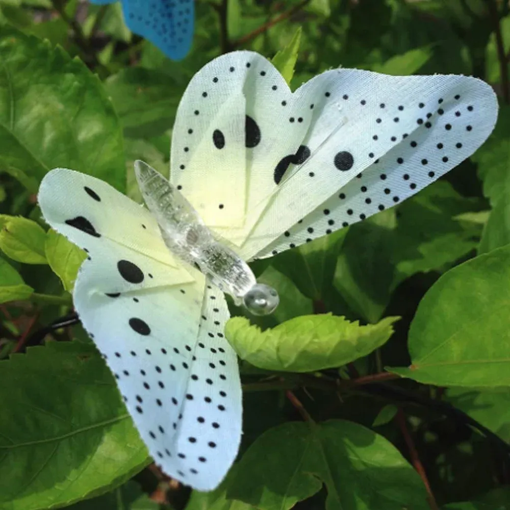 Butterfly Solar String Lights, 12 LED Decorative Outdoor Lights for Patio Garden Wedding, Multicolor, Daily Comfort Use — image 6
