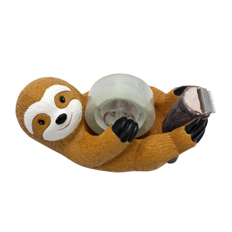 Animal Tape Dispenser Resin Sloth Tape Cutter Office Tape Holder for Home Office Supplies Office desktop ornament animals