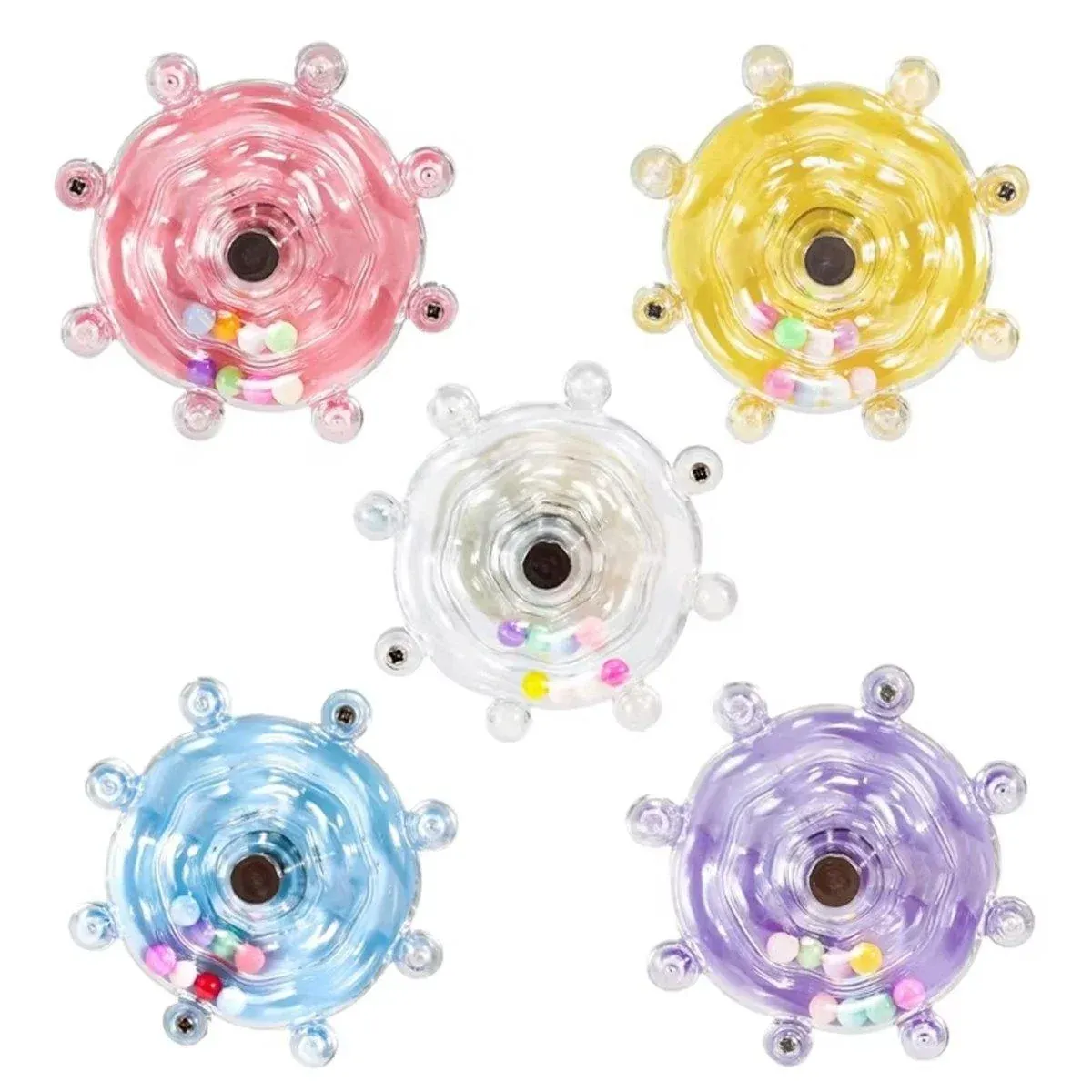 Interactive Parrot Spinning Wheel Stress Relief Toy for Small Birds Durable - Purple — image 3