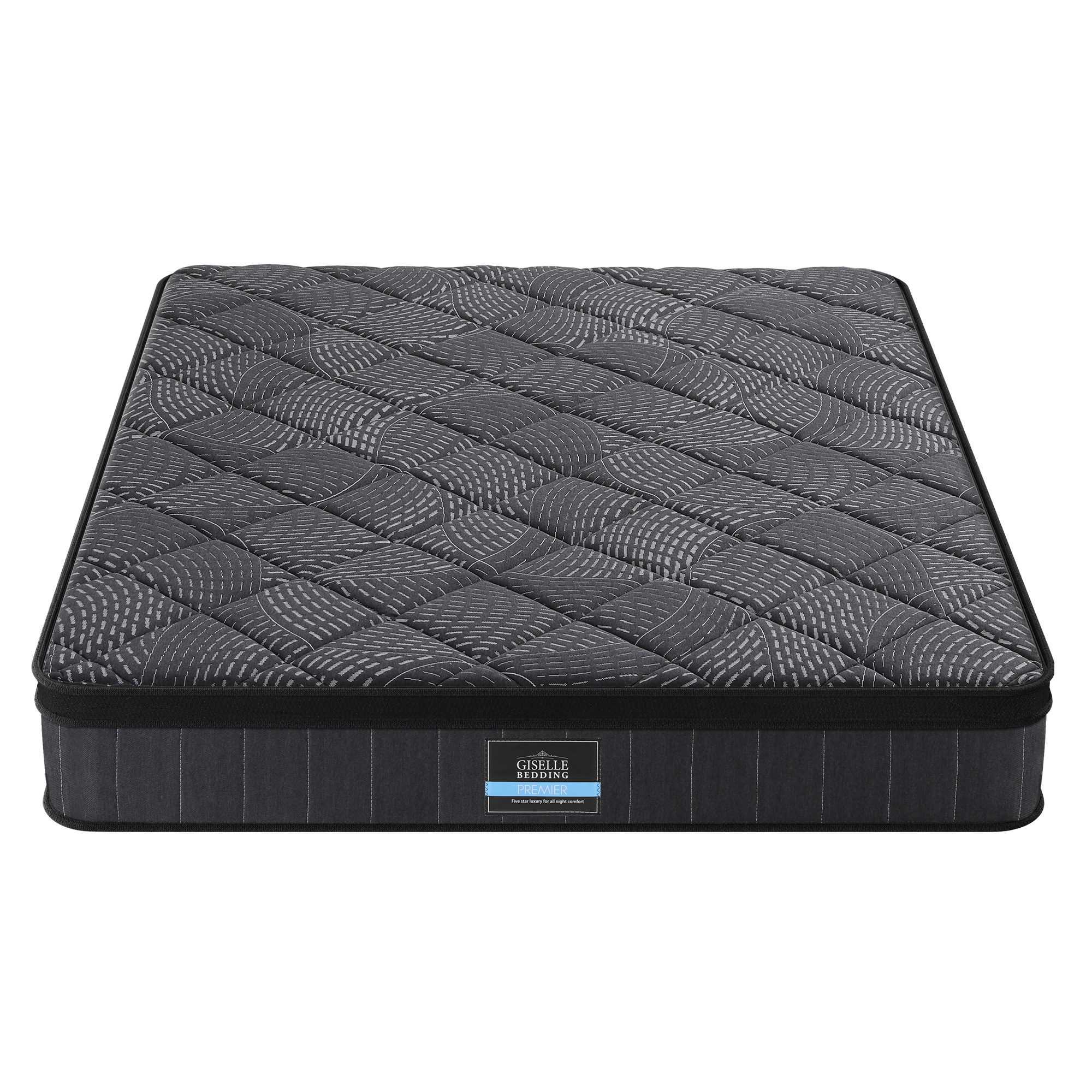 Giselle Bedding King Mattress 25cm Pocket Spring Latex Euro Top Medium Firm Bed — image 2