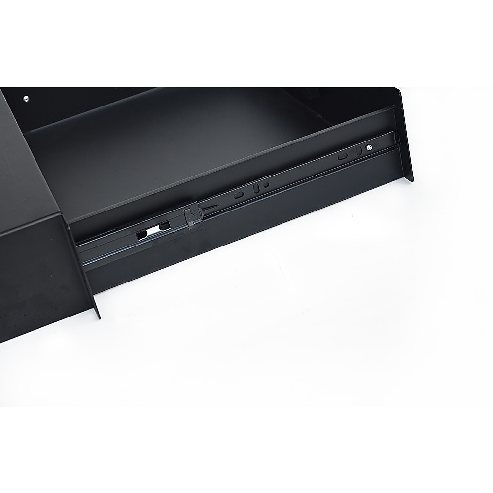 19" Rack Mount 2U Locking Drawer Pro Audio DJ Server Rack Lock Storage Cabinet โ image 4