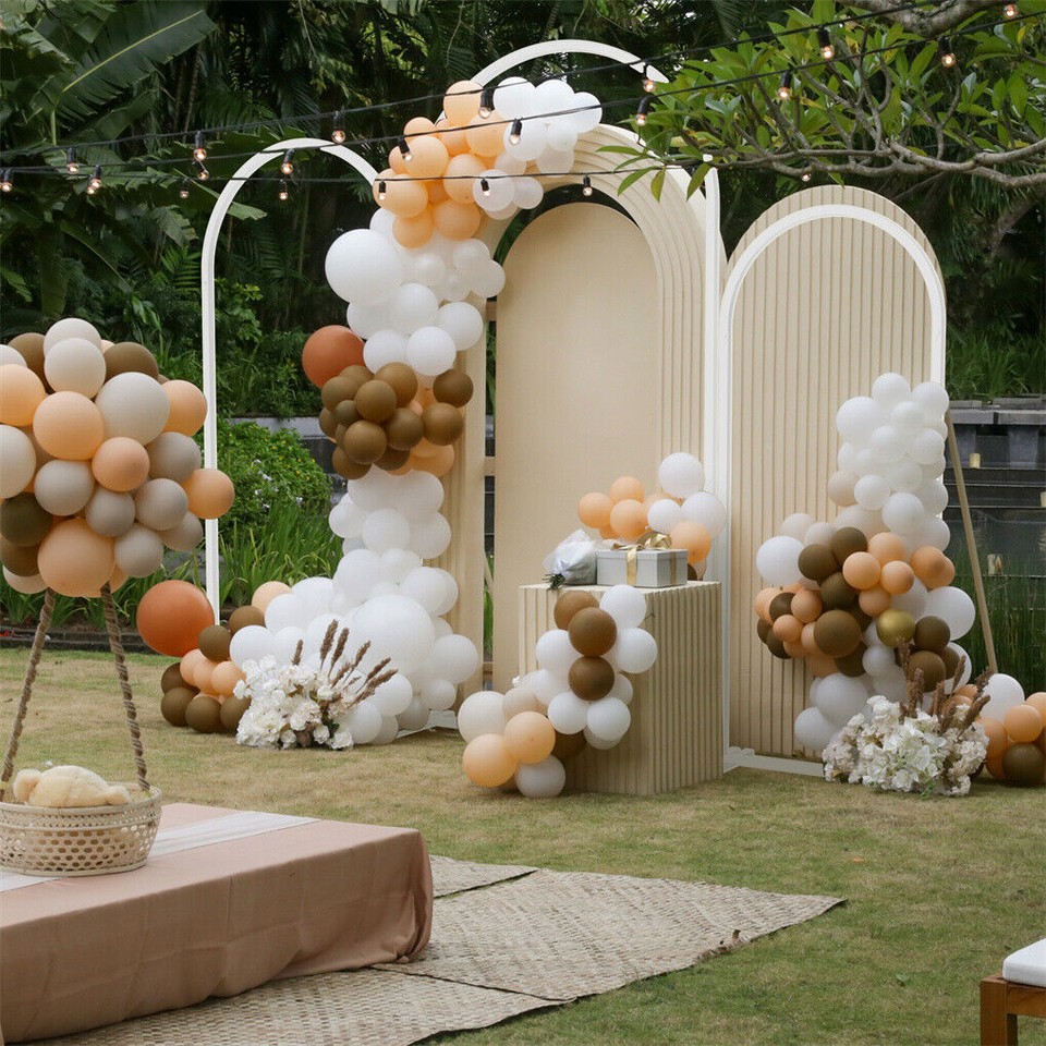 Fin Set Of 3 Wedding Arch Balloon Frame Metal Arch Backdrop Stand Birthday Party — image 6