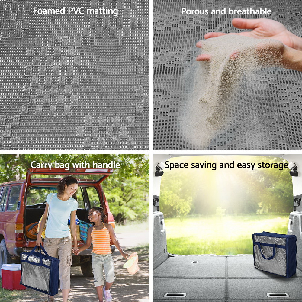 Weisshorn 4x2.5M Annex Matting 600GSM Floor Mats Hollow Design Mesh Caravan โ image 5