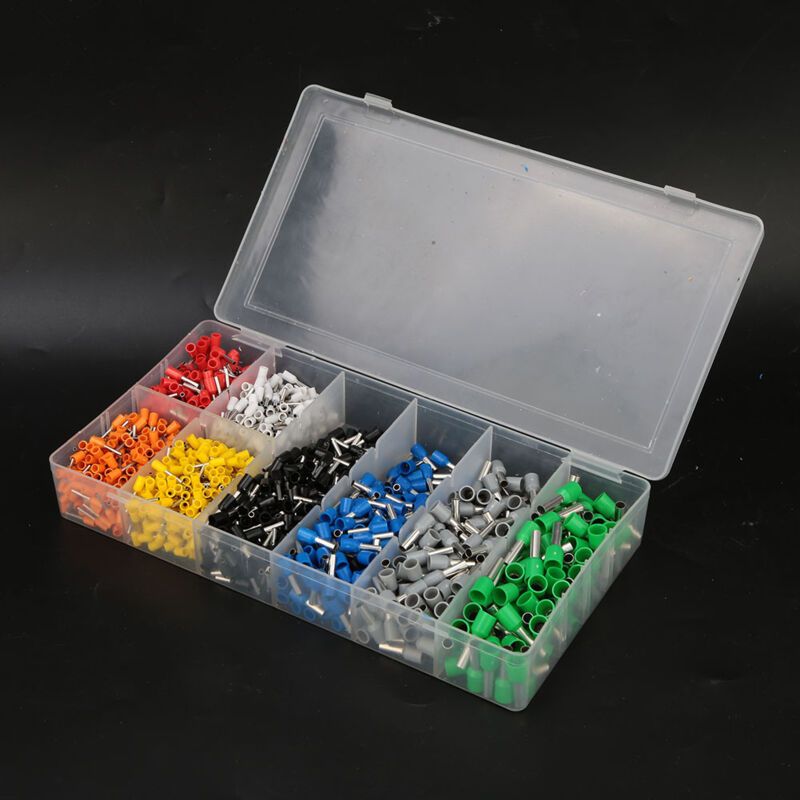 1200 Pcs Box Pre Insulated Ferrule Crimp Tube Terminal Wire Connector — image 2
