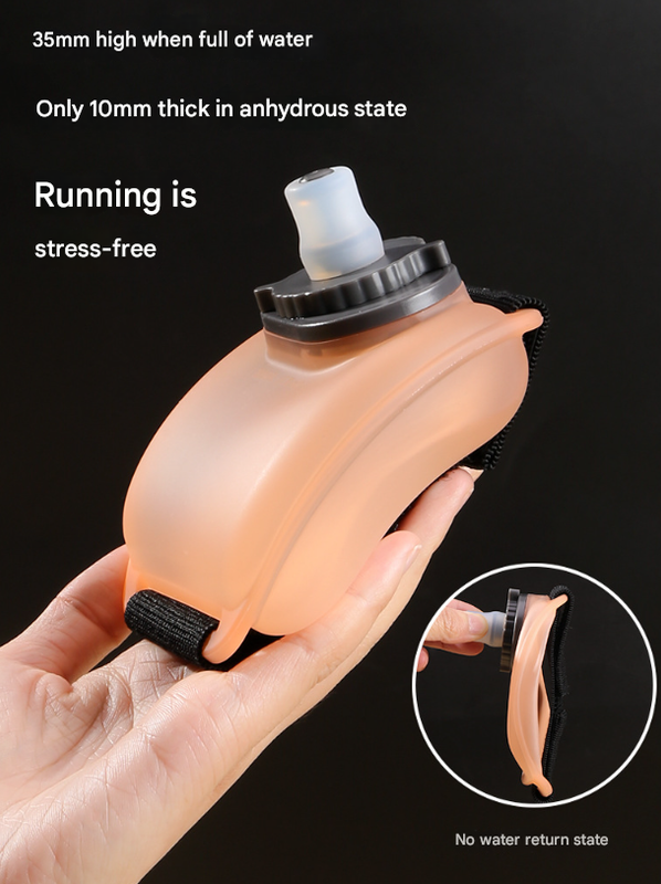 2-Pices Black Ergonomic Wearable Hydration Flask - Hands-Free Wrist Water Bottle for Running & Sports โ image 3
