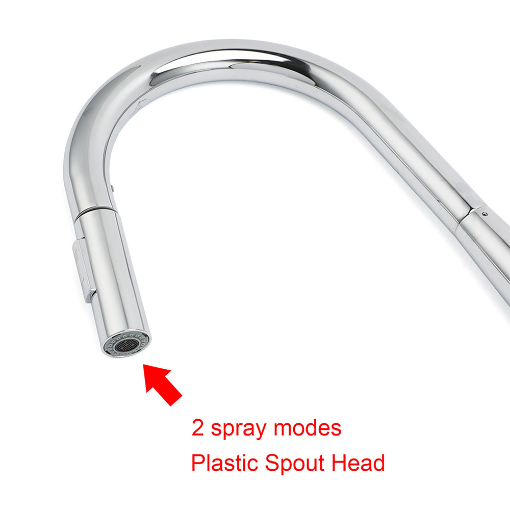 WELS Chrome 360 Swivel Pull Out Kitchen Tap Sink Mixer Faucet Spout 2 Way Outlet โ image 4