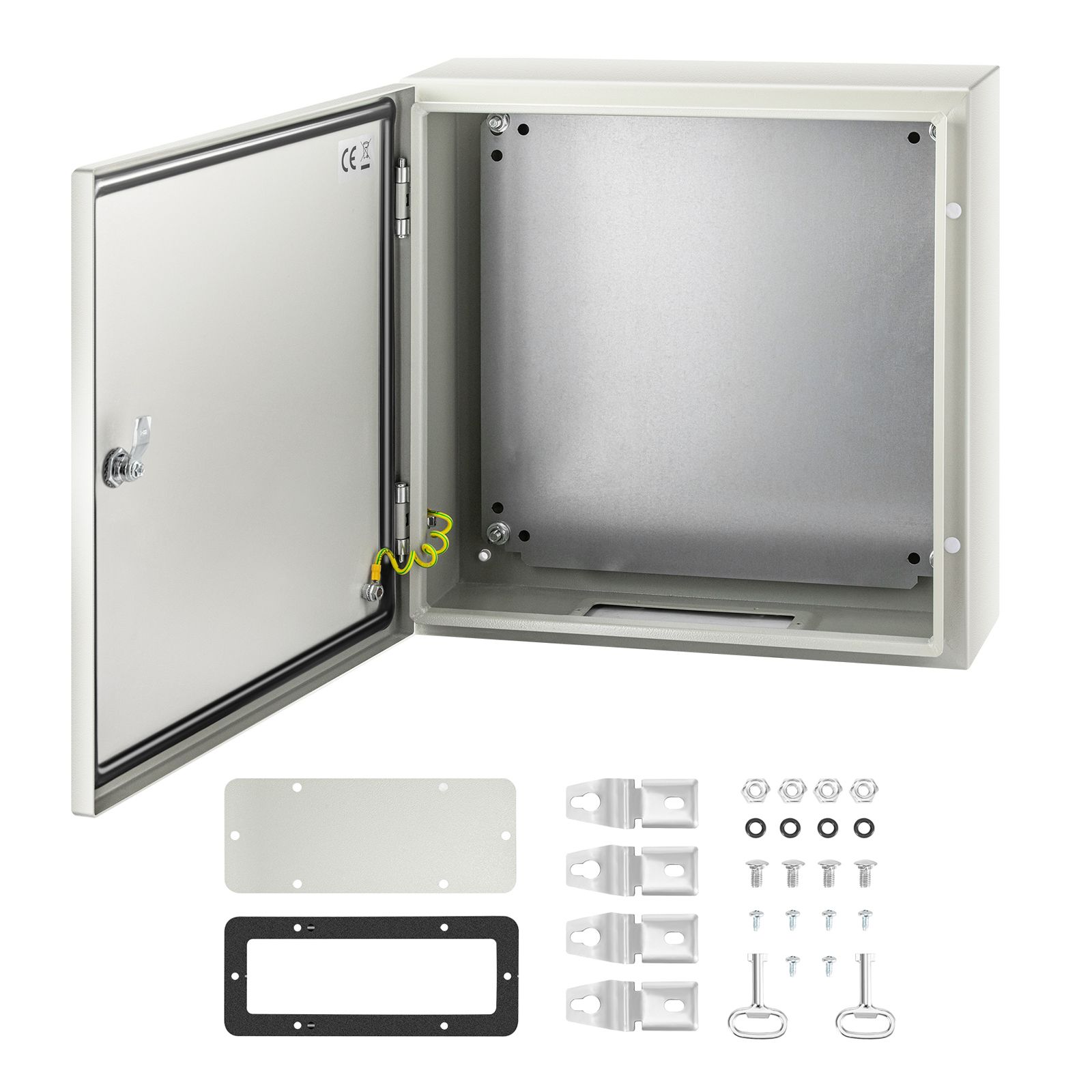 NEMA Steel Enclosure, 20 x 6/'/' NEMA 4X Steel Electrical Box, IP66 Waterproof & Dustproof, Outdoor/Indoor Electrical Junction Box, with Mounting Plate