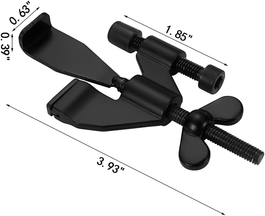 Portable Door Lock - Extra Security for Hotels & Travel - Self-Adhesive No Drilling Required - Black - 1 Piece — image 2