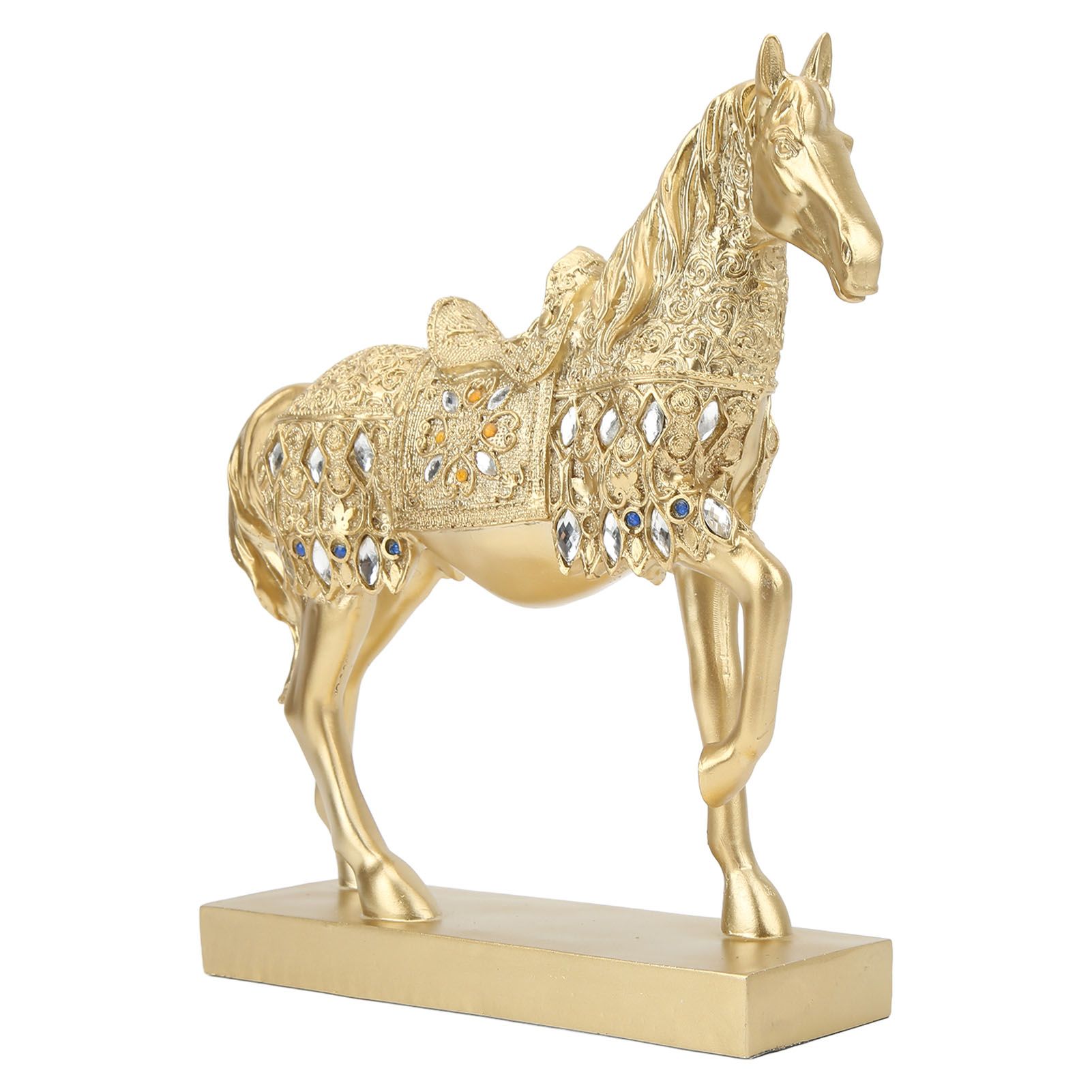 Golden Horse Decor Animal Art Horse Figurine and Statue Ornament for Home Office โ image 5