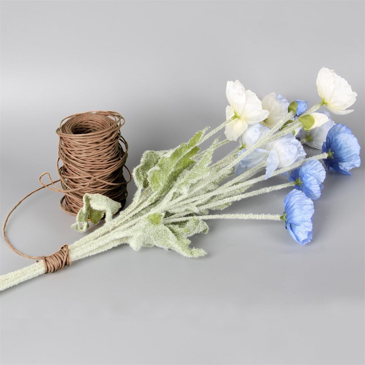 1 Rolls Floral Bind Wire Wrap Twine,Vine Wire Waterproof Paper Wrapped Rope Metal Wire for Flower Bouquets Flower Crowns, Artificial Flower Making, DIY — image 6