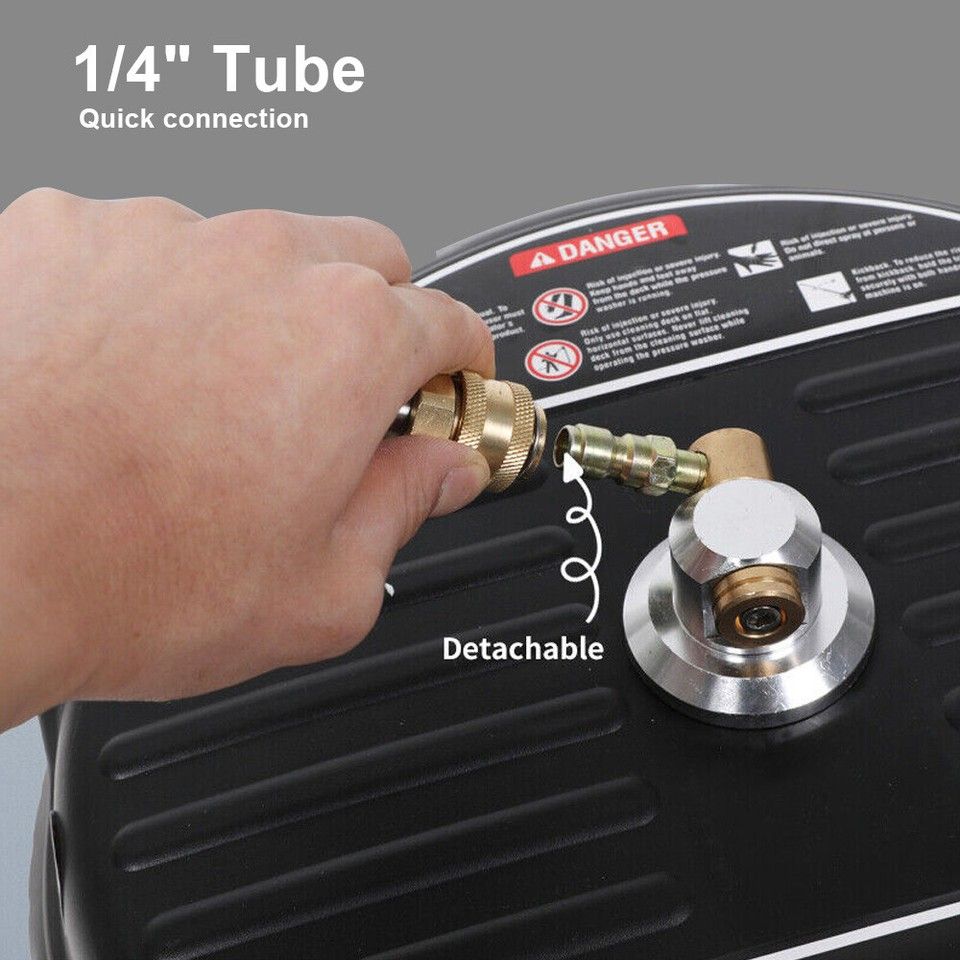 Universal 15" Pressure Washer Surface Cleaner 4000PSI Extension Nozzles Cleaning — image 6
