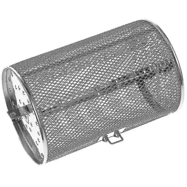 Stainless Steel Air Fryer Rotisserie Basket with 360 Degree Rotation for Fries, Nuts, Meat and Oven Cooking, Silver, 25 cm — image 4