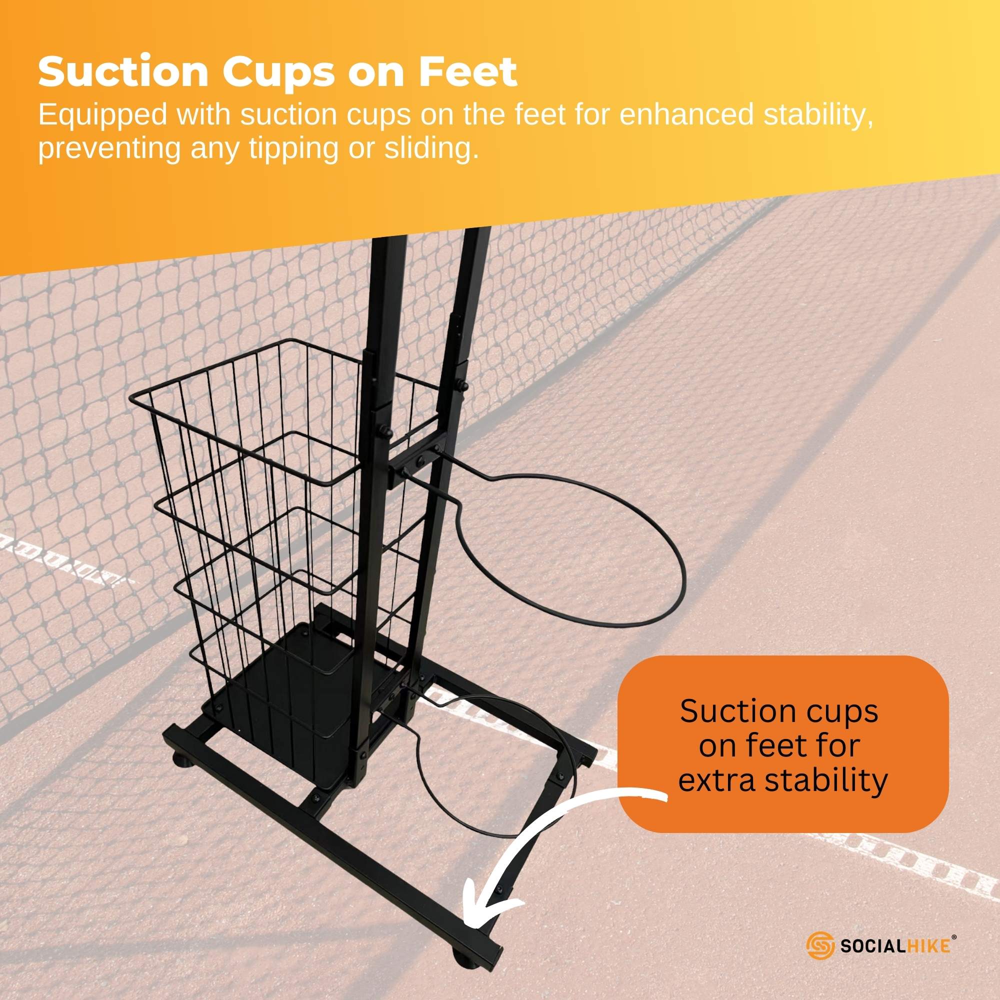 Sports Equipment Storage Rack - Vertical Ball Organiser Basketball Garage Stand — image 6