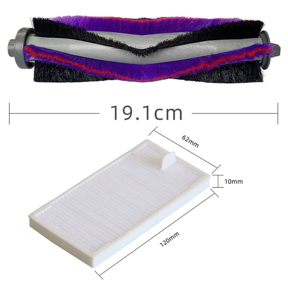 Main Roller Side Brush Filter Kit For M9 For Eureka E20 Plus For VCR S10 Plus Vacuum Replacement Accessories Long-lasting Tools A — image 2