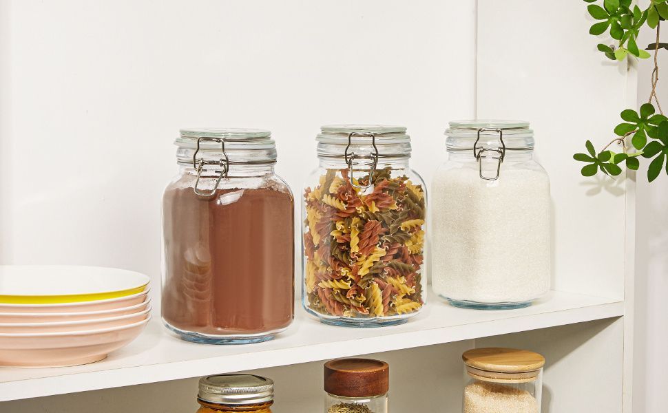 sealable jars - Clear - Size 2pcs-1000ml — image 2