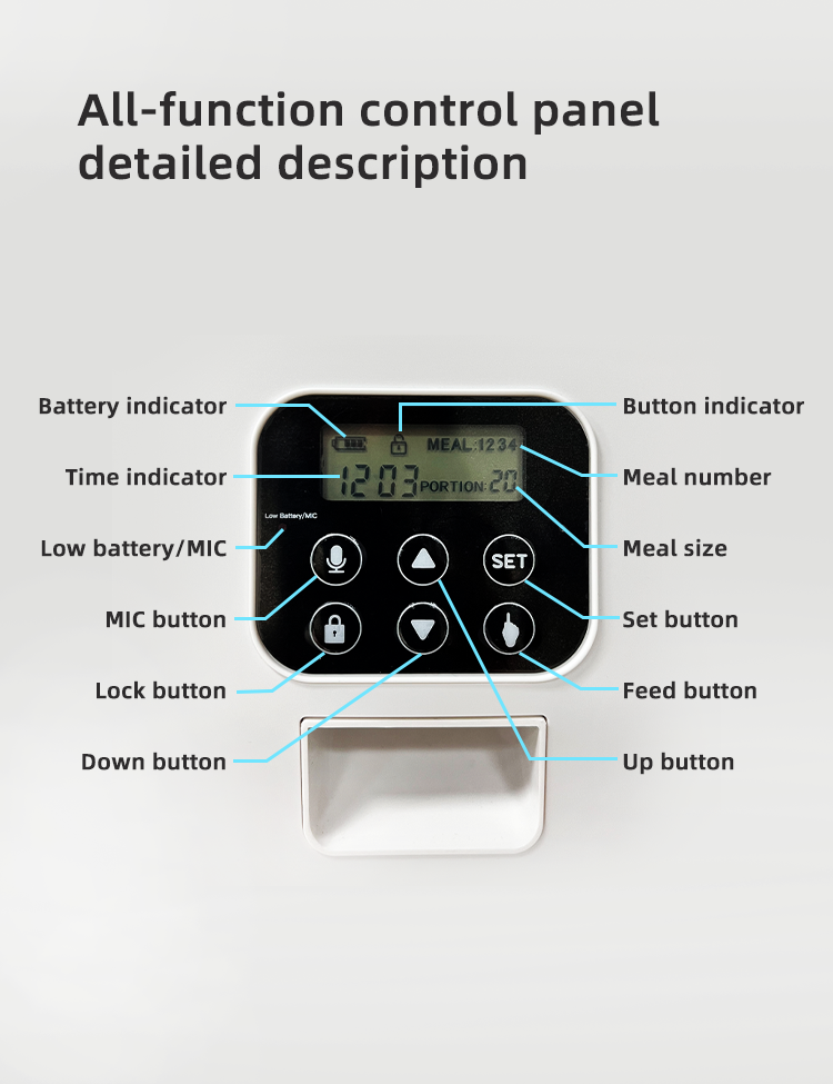 YES4PETS 5.6L Visible Automatic Digital Pet Dog Cat Feeder Food Bowl Dispenser โ image 4