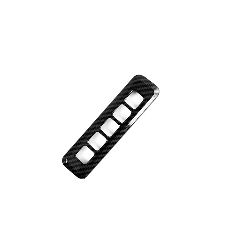 Carbon fiber pillar door lock password decoration door password lock cover frame interior modification patch sequin strip โ image 2