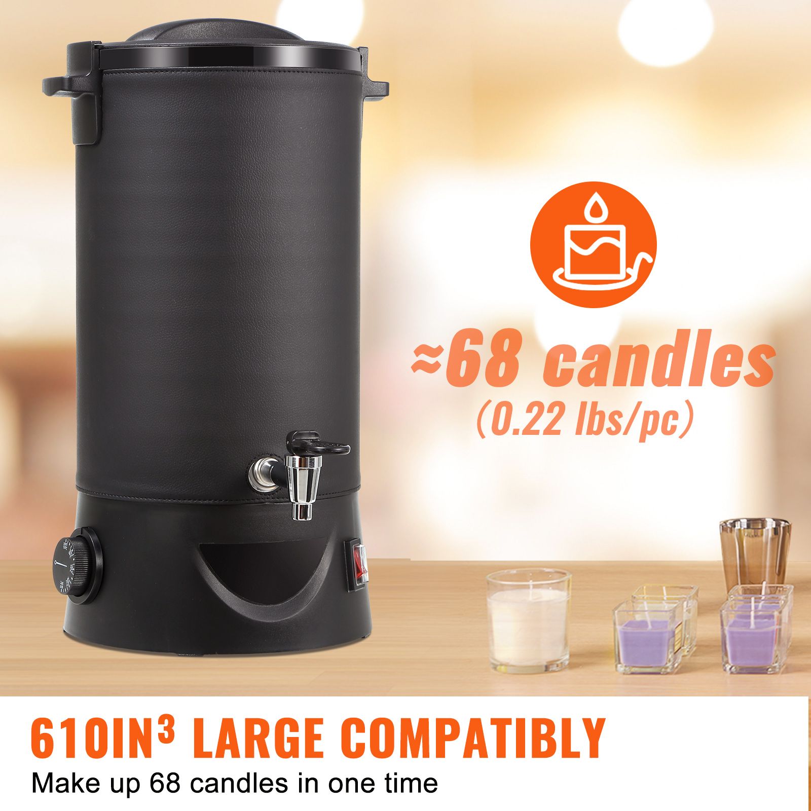 Wax Melter for Candle Making 10Liter Electric Pot Commercial or Home Use — image 3