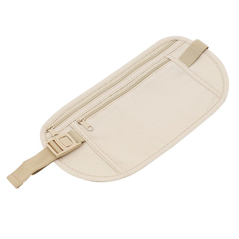 2 pcs Secure Travel Money Belt, Anti-Theft Passport Holder Travel Wallet for Men Women, Hidden Under Clothes Belt Wallet