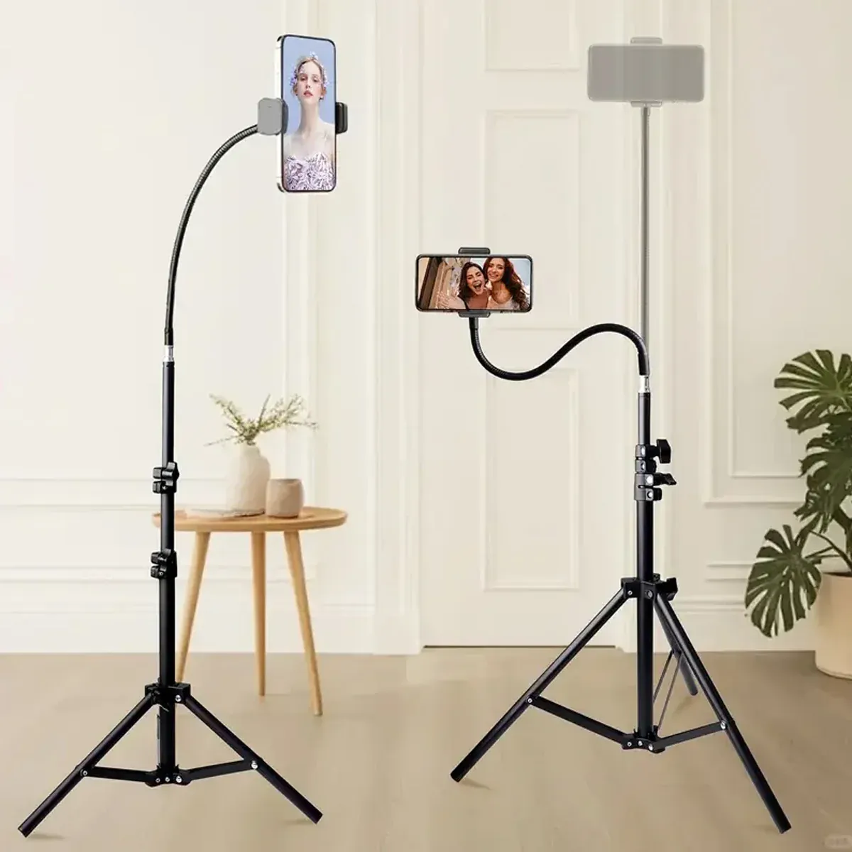 Tripod with Hose Adjustable Height Stable Stand for Live Streaming Photography — image 5
