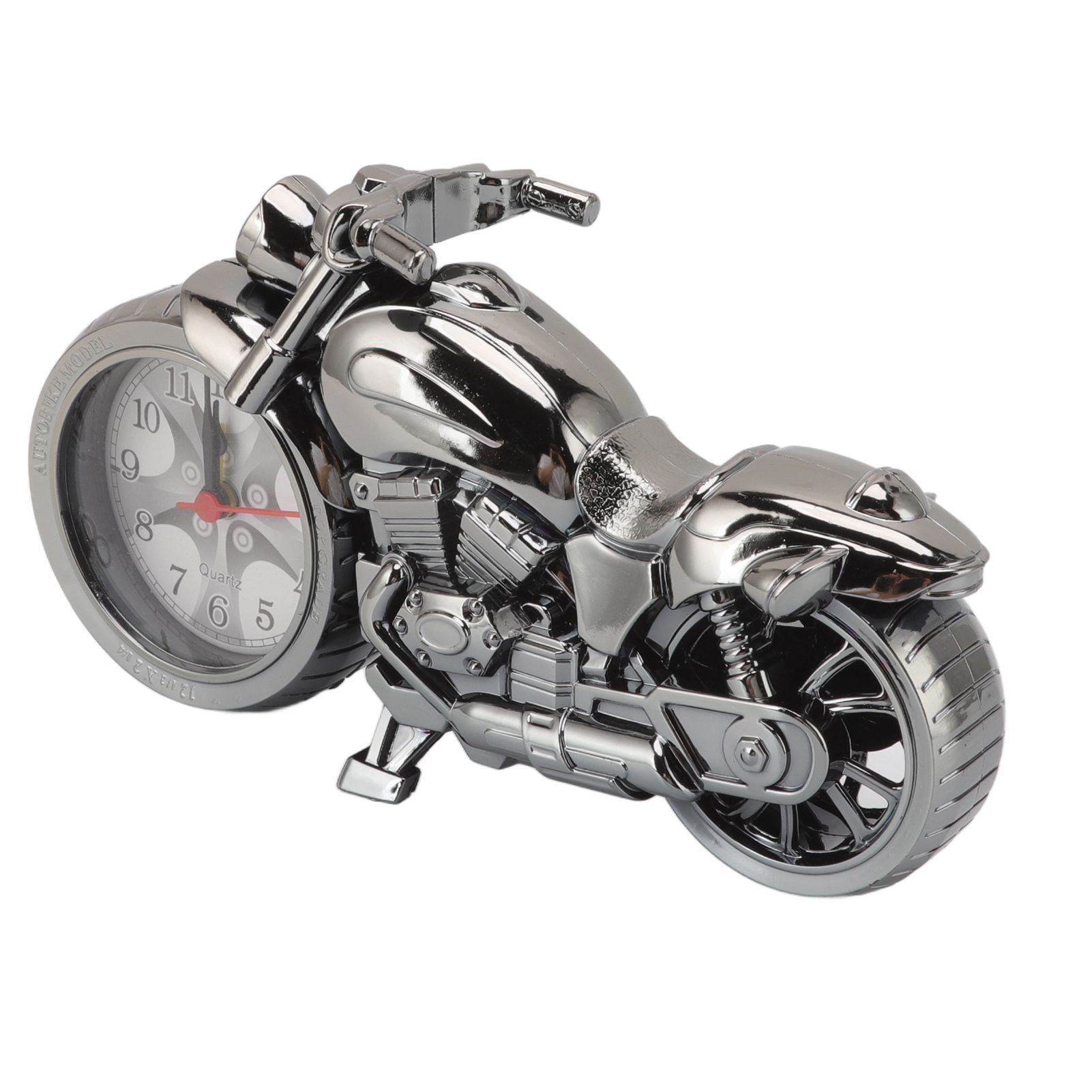 Motorcycle Alarm Clock Ingenious Vintage Simulation Motorcycle Model Alarm Clock for Children Home Car Office 168B Dark Gold, Single Color — image 5