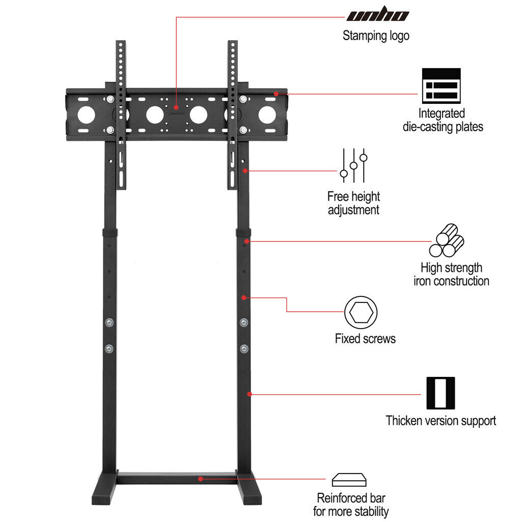 TV Stand Base Mount Bracket Swivel for 32-65 LED LCD Screen — image 3