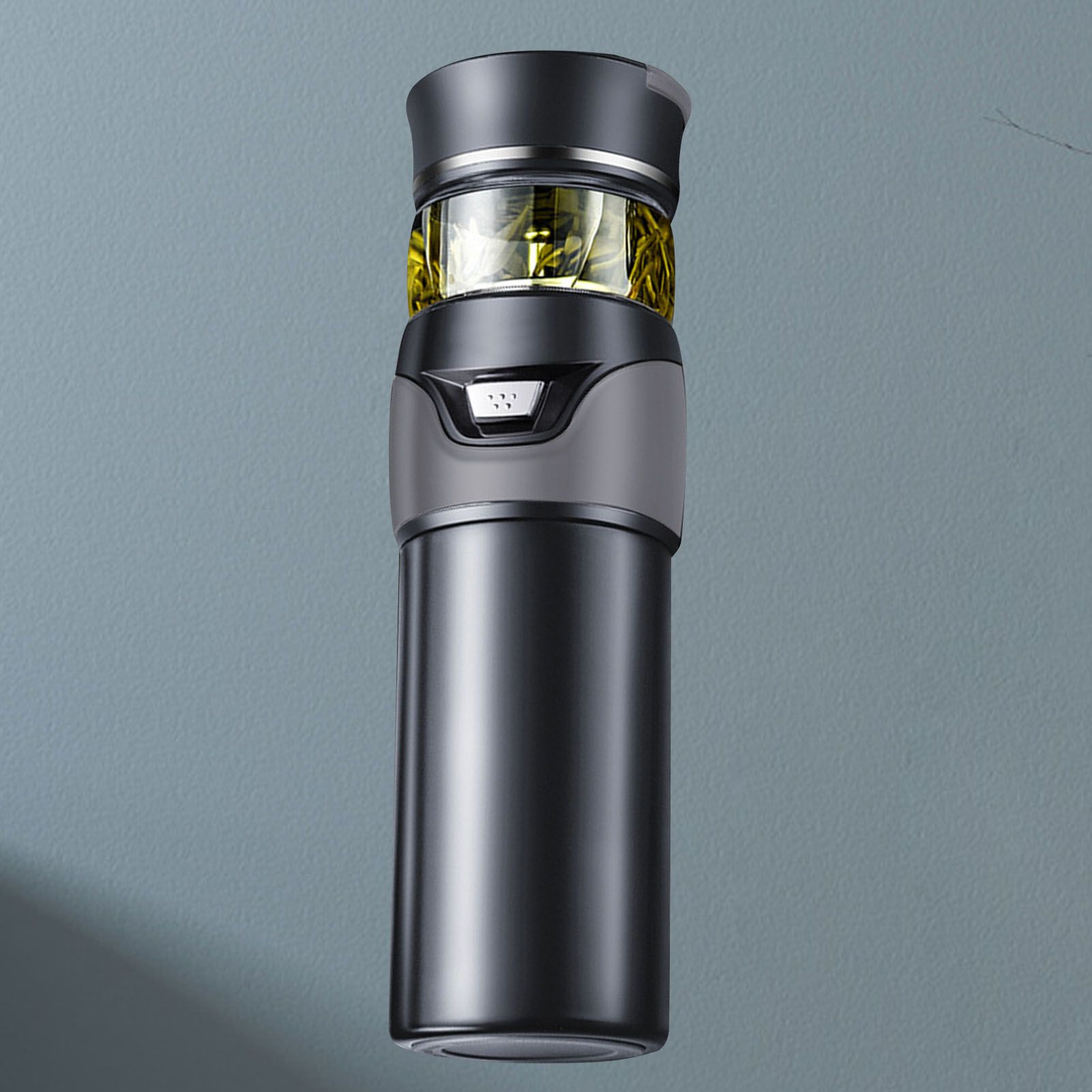 Tea Bottle with Infuser Tea Tumbler Stainless Steel Double Layer Insulated Cup for Men Daily Office Home Grey — image 6
