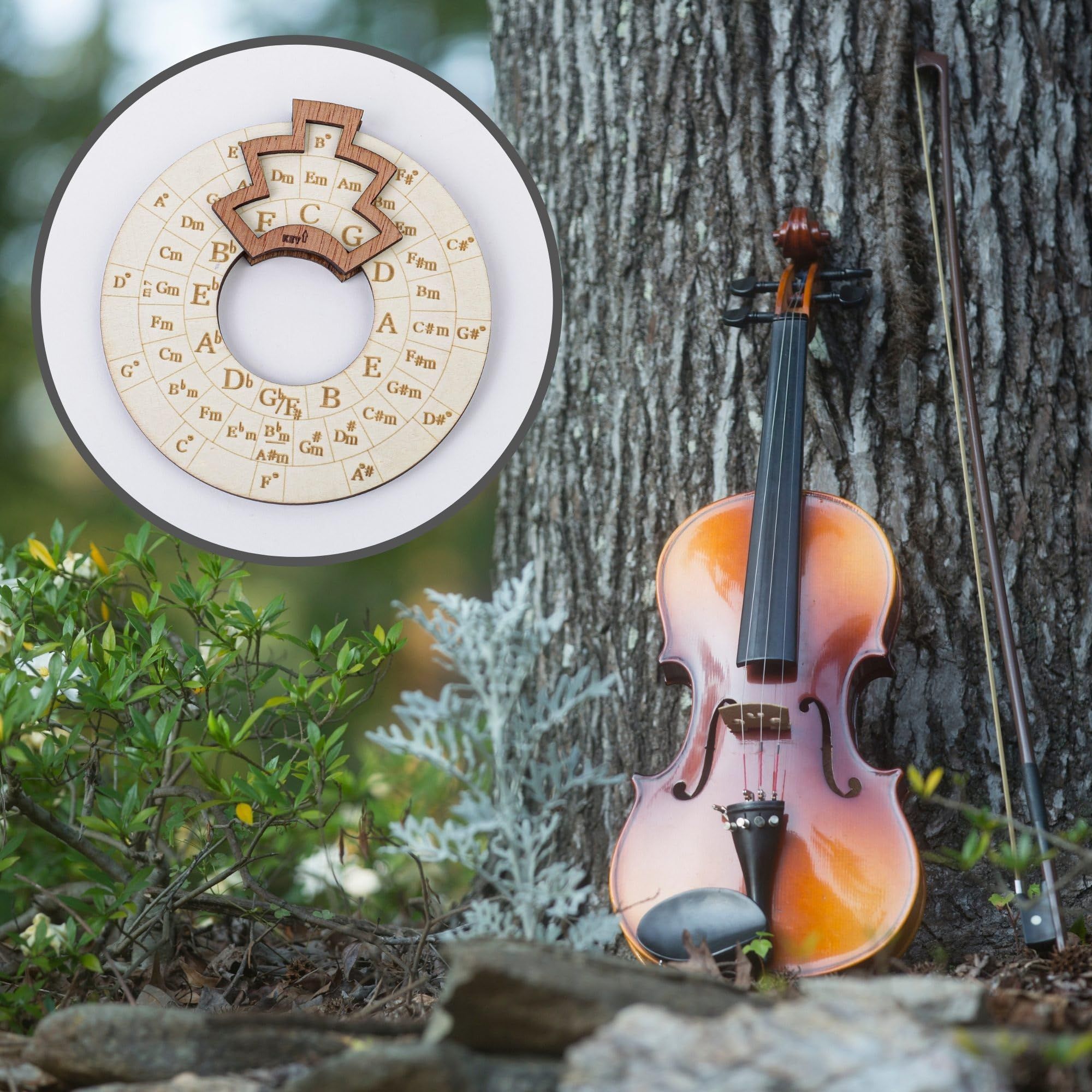 (1PCS, Diameter: 12cm) The Circle of Fifths Wooden Wheel: Melody Tool - Musical Educational Chord Wheel for Musicians โ image 5