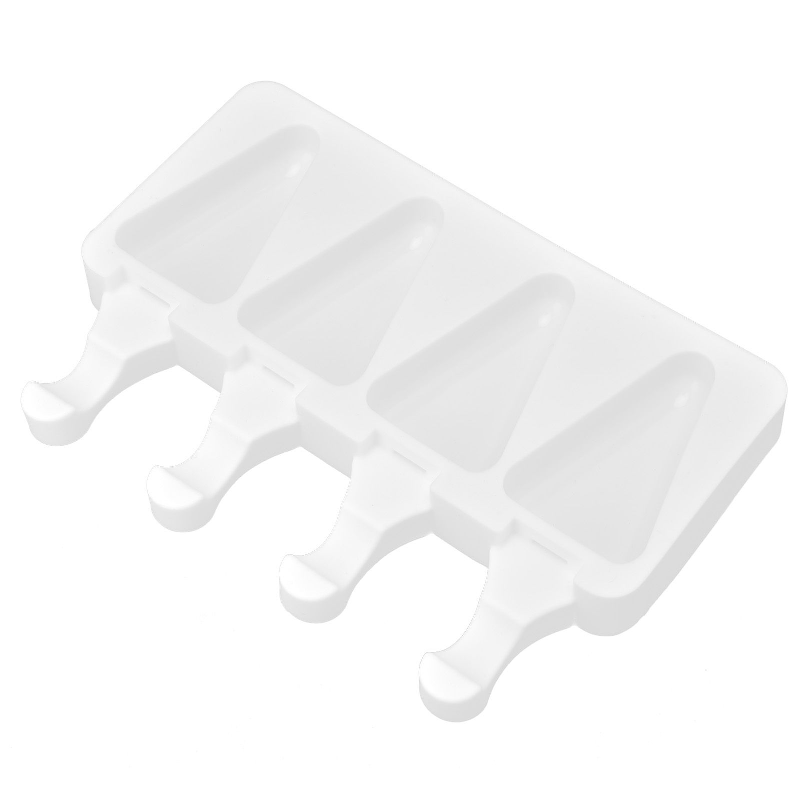 Multi Grid Silicone Ice Bar Mold Heat Resistant Ice Cream Making Mold Kitchen DIY Tool(4Grid Triangular ) — image 5