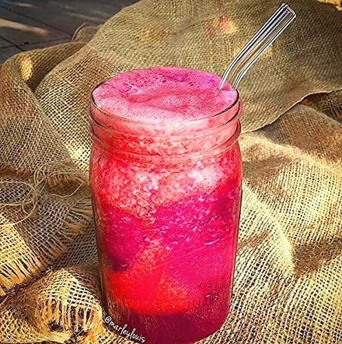 10-Piece Reusable Glass Drinking Straws - 10" x 10 mm - Smoothie Straws for Milkshakes, Frozen Drinks, Smoothies, Bubble Tea - Environmentally Friendly โ image 3