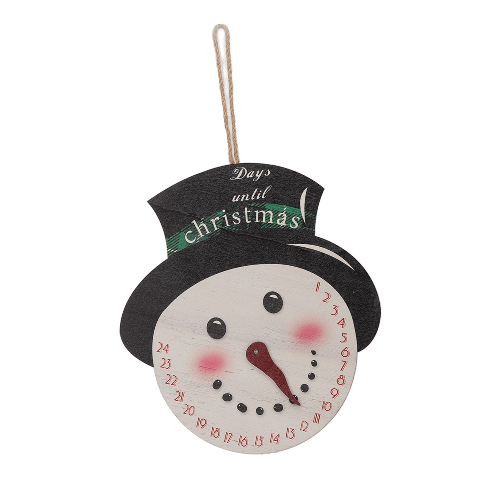 Christmas Day Sign Puppet Man Style 4mm Thickness Lightweight Easy Hanging Poplar Wood Welcome Door Decoration — image 5