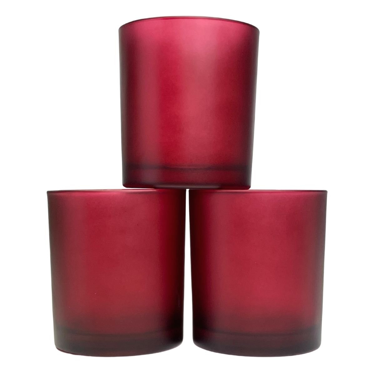 10 Pack Red Frosted Glass Votive Tealight Candle Holders Valentines Day Xmas Wedding Decor Glass Candlestick Party Decorations Bridal Baby Shower Event — image 4