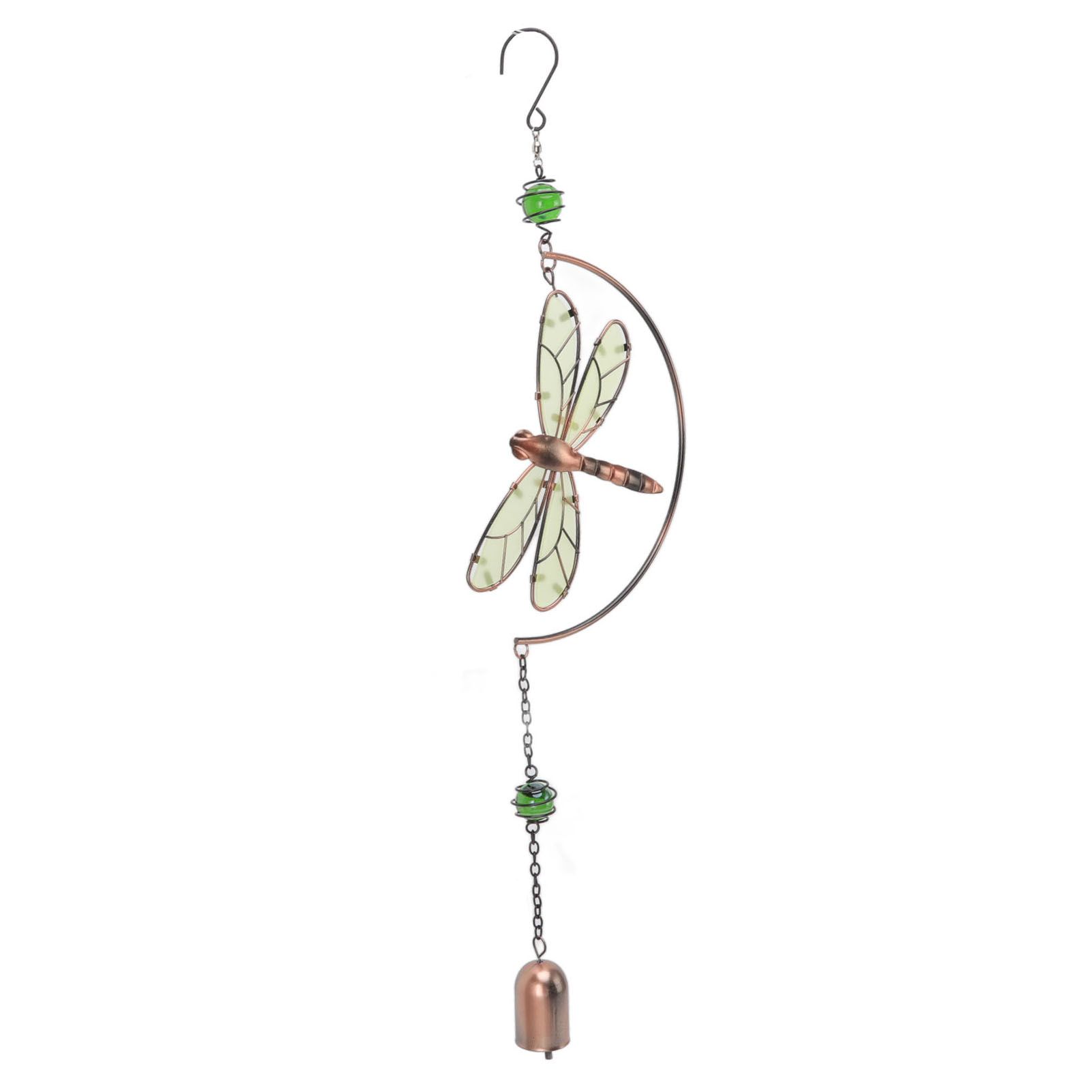 Dragonfly Wind Chimes Waterproof Beautiful Melody Iron Hanging Ornaments for Home Decoration — image 4
