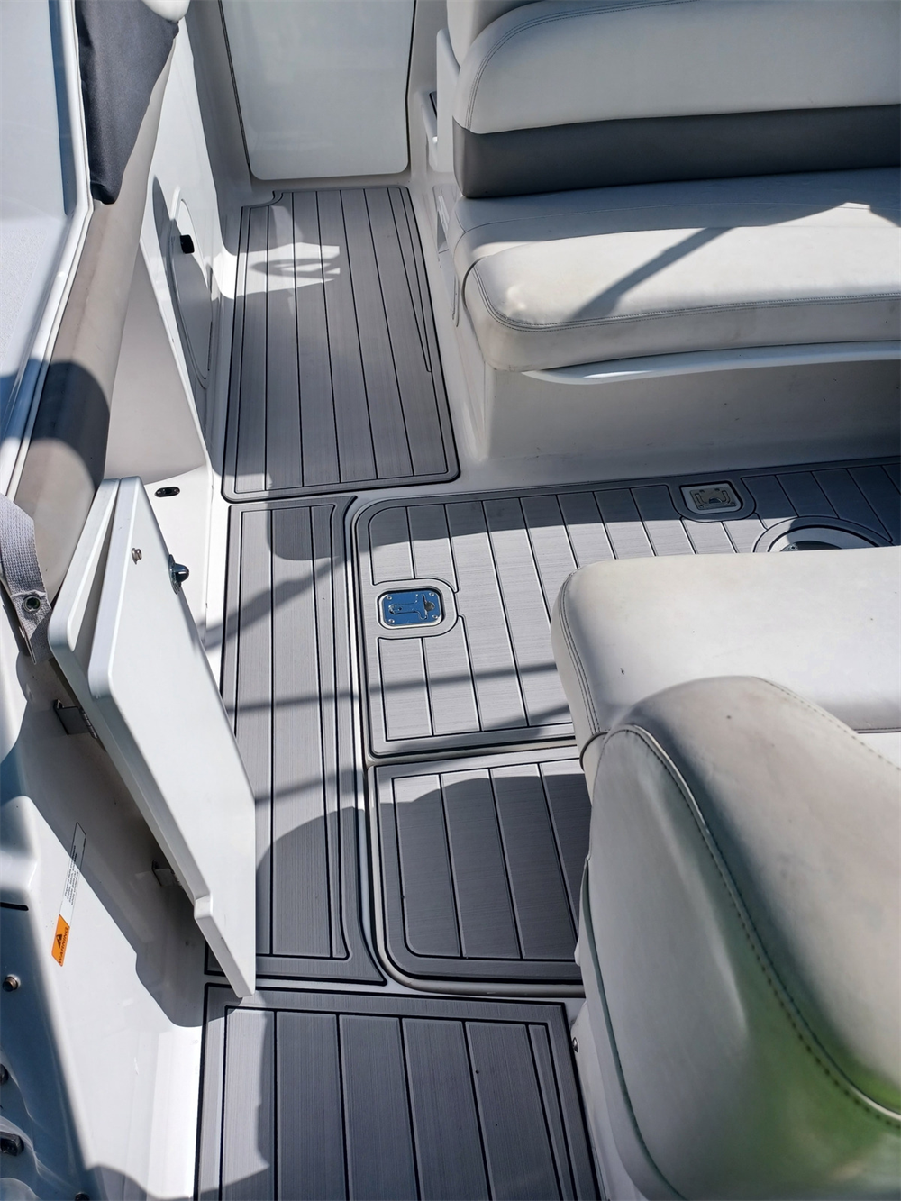 2004 Four Winns 248 Vista Swim Platform Cockpit Bow Pad Boat EVA Foam Faux Teak Deck Floor Mat SeaDek MarineMat Style Self Adhesive — image 2