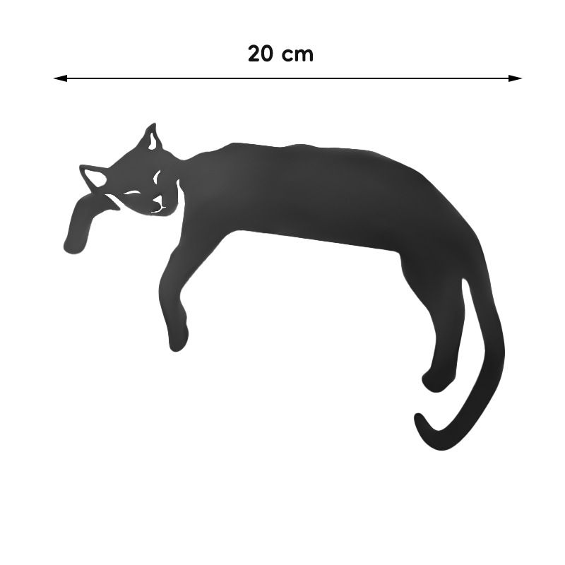 Door Corner Decoration Funny Black Cat Shape Simple Fashion Ornament Creative doorway decoration 1pcs — image 4