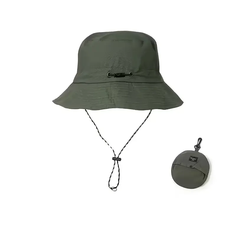 New Unisex Wide Brim Bucket Hat UPF 50+ Sun Protection, Foldable & Windproof Linen Blend Hat for Hiking, Fishing, Beach & Vacation/black — image 6