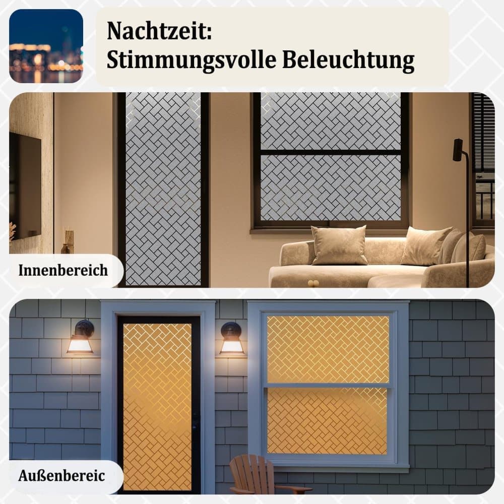3D Decorative Frosted Glass Window Film Self Adhesive Privacy Protection, 40cmx2m — image 5