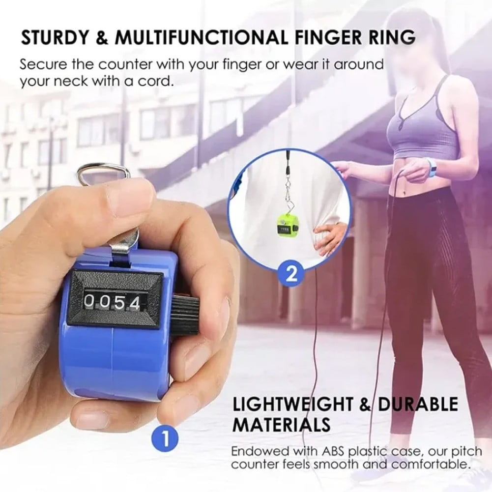 Ergonomic Hand Counter Device for Accurate Counting in Events and Stores white Rosy — image 3