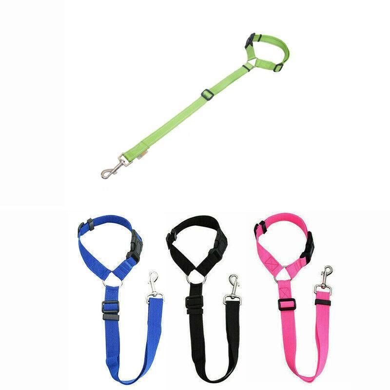 Dog Pet Safety Seat Belt Clip For Car Vehicle Seatbelt Adjustable Harness Lead - Orange — image 3