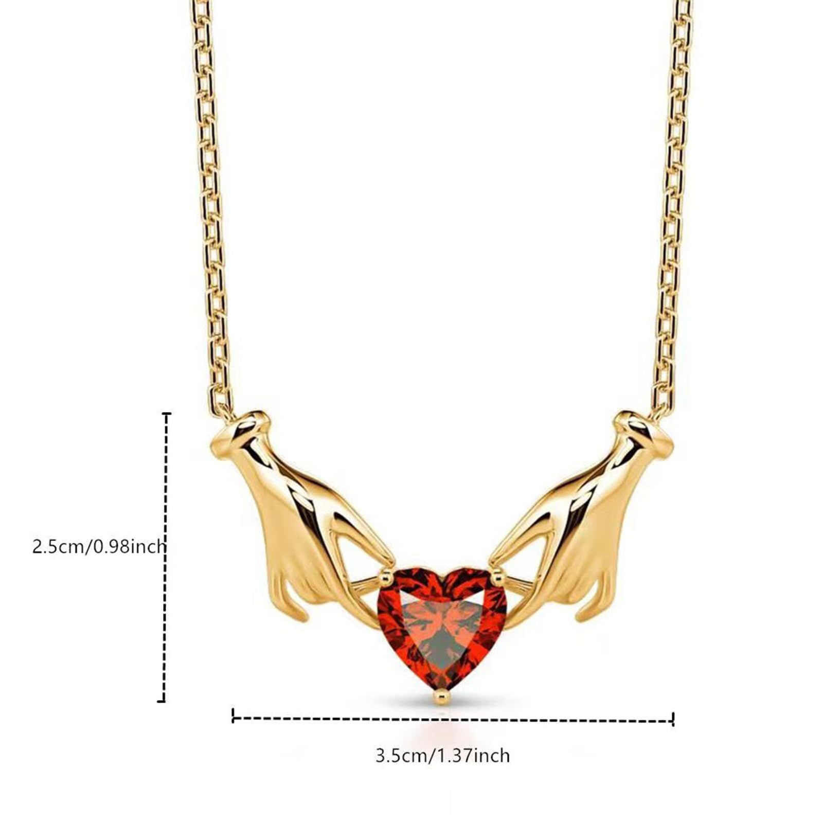 Hand necklace love pendant with Adjustable Chain Necklace, Hand Pendant Necklace for Women Hand Necklace Good Luck — image 5