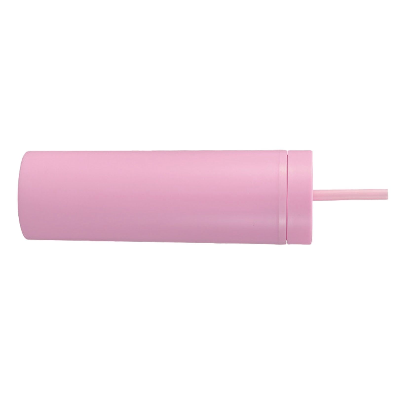 16oz Plastic Tumblers with Lids and Straws Frosting Matte Plastic Drinking Cups for Outdoor Sports 1767 Pink โ image 4